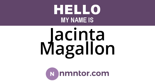Jacinta Magallon