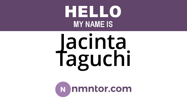 Jacinta Taguchi