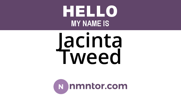Jacinta Tweed