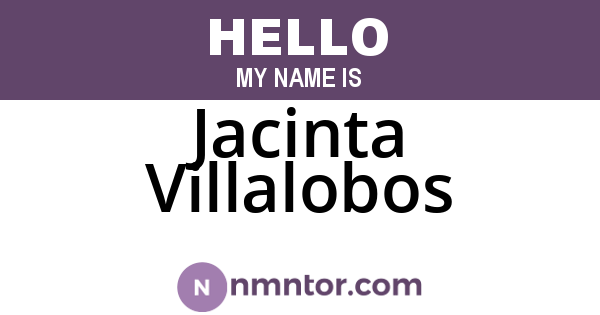 Jacinta Villalobos