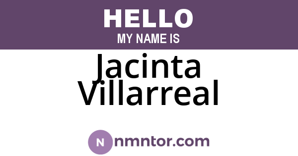 Jacinta Villarreal