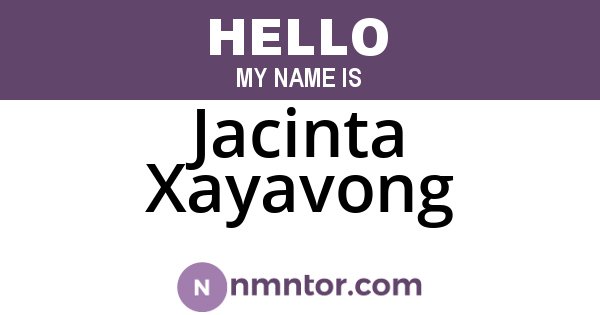 Jacinta Xayavong