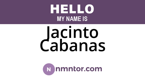 Jacinto Cabanas