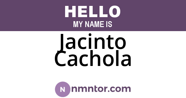 Jacinto Cachola