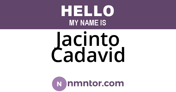 Jacinto Cadavid