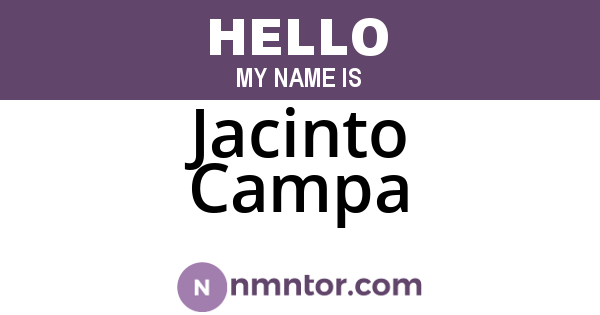 Jacinto Campa