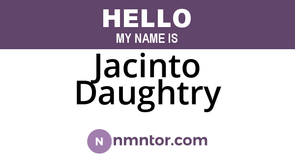 Jacinto Daughtry