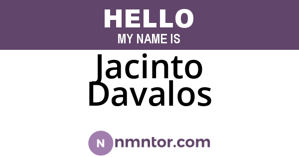Jacinto Davalos