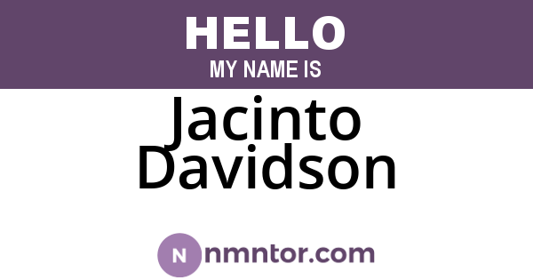 Jacinto Davidson