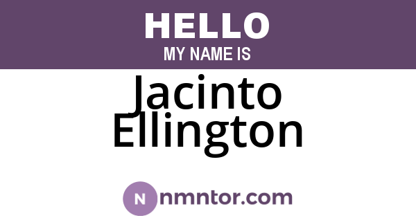 Jacinto Ellington