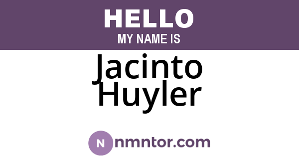 Jacinto Huyler
