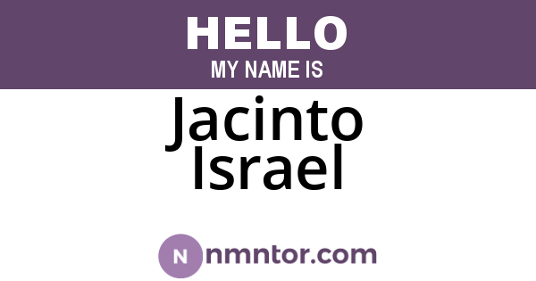 Jacinto Israel