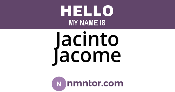 Jacinto Jacome