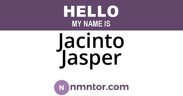 Jacinto Jasper