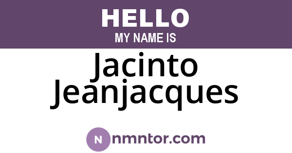 Jacinto Jeanjacques