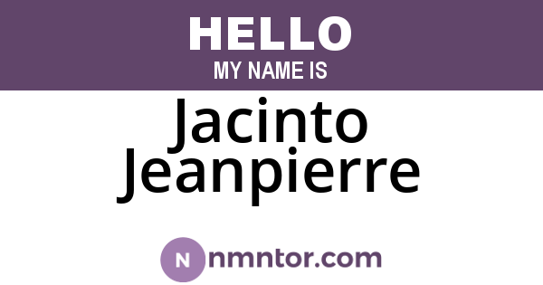 Jacinto Jeanpierre