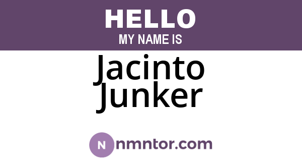 Jacinto Junker