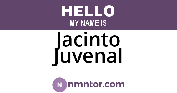 Jacinto Juvenal