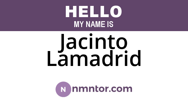 Jacinto Lamadrid