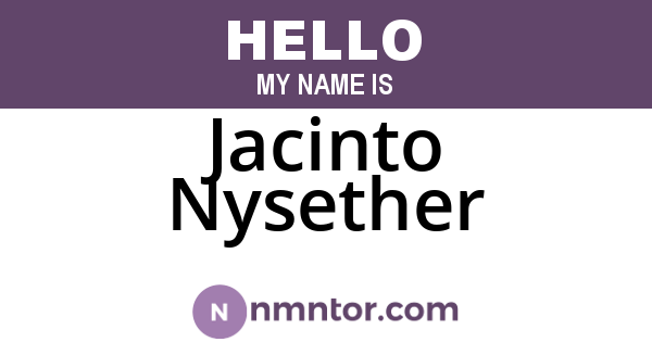 Jacinto Nysether