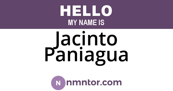 Jacinto Paniagua