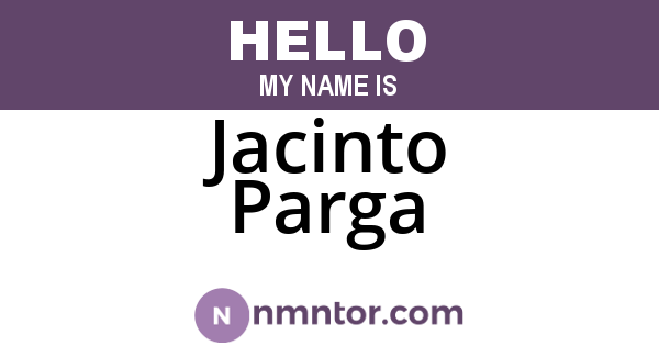 Jacinto Parga