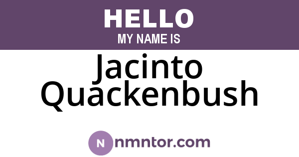 Jacinto Quackenbush