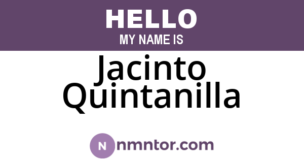 Jacinto Quintanilla