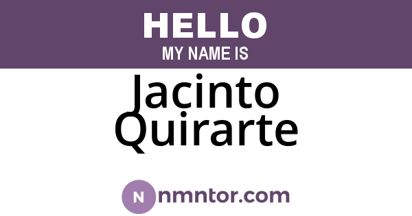 Jacinto Quirarte