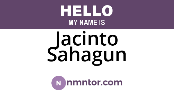 Jacinto Sahagun