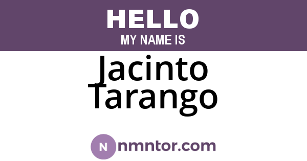 Jacinto Tarango