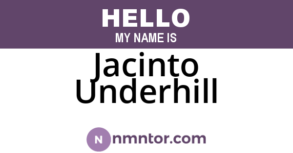 Jacinto Underhill