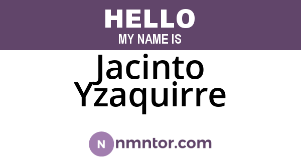 Jacinto Yzaquirre