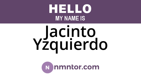 Jacinto Yzquierdo