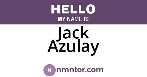 Jack Azulay