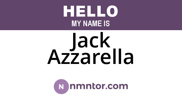 Jack Azzarella