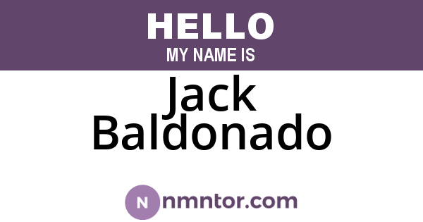 Jack Baldonado