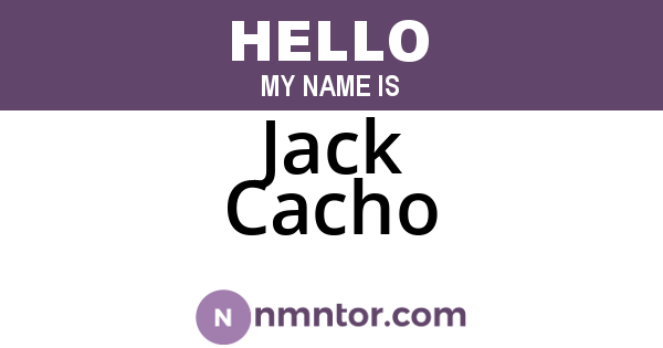 Jack Cacho