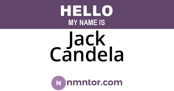 Jack Candela