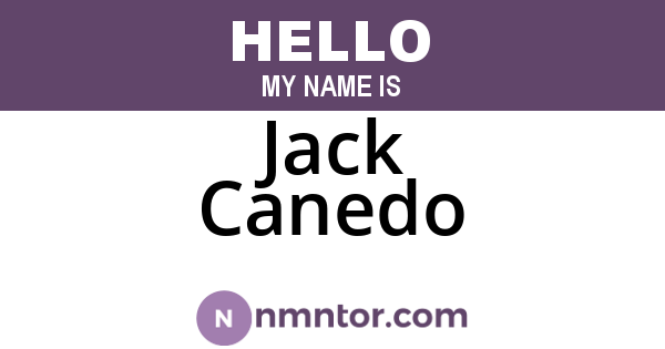Jack Canedo