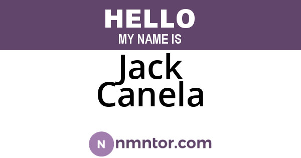 Jack Canela