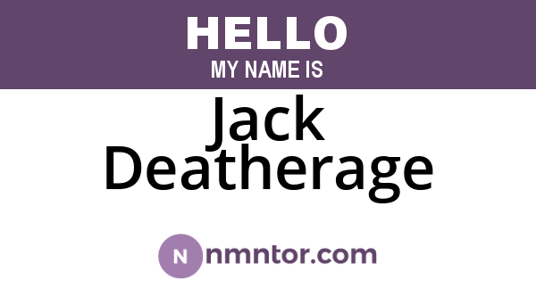 Jack Deatherage