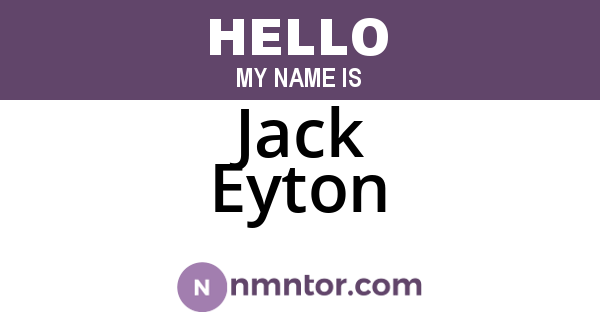 Jack Eyton
