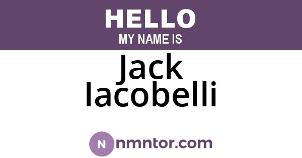 Jack Iacobelli