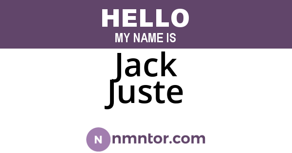 Jack Juste