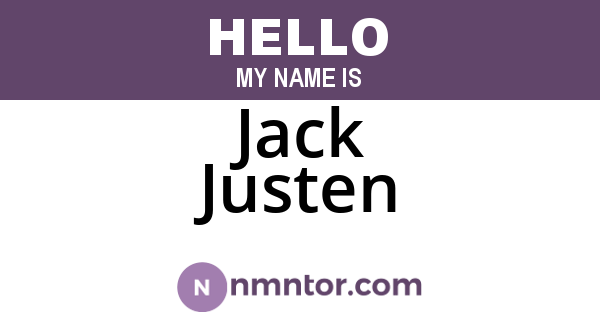 Jack Justen