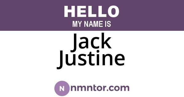 Jack Justine