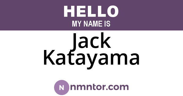Jack Katayama