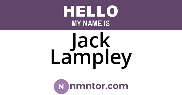 Jack Lampley