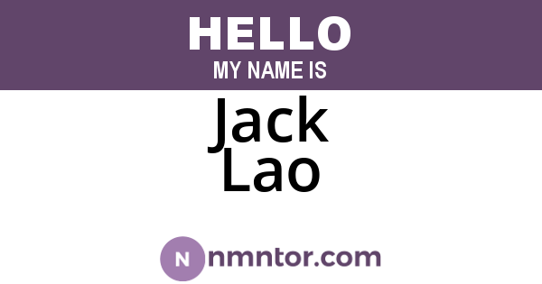 Jack Lao